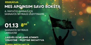 Sausio renginiai Sasnavoje