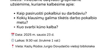 Seminaras „Pasirengimas pokalbiui su darbdaviu“