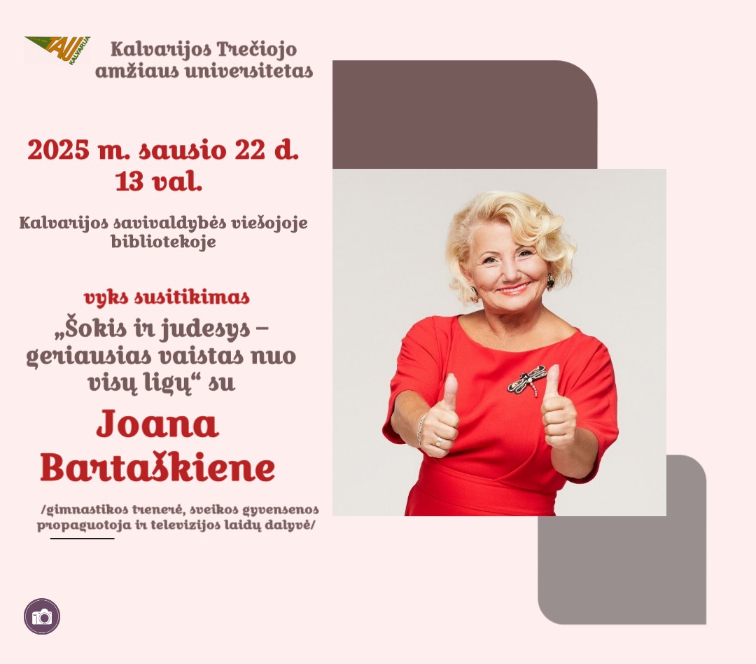 Susitikimas su Joana Bartaškiene