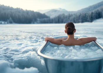 Maudynės šaltame vandenyje