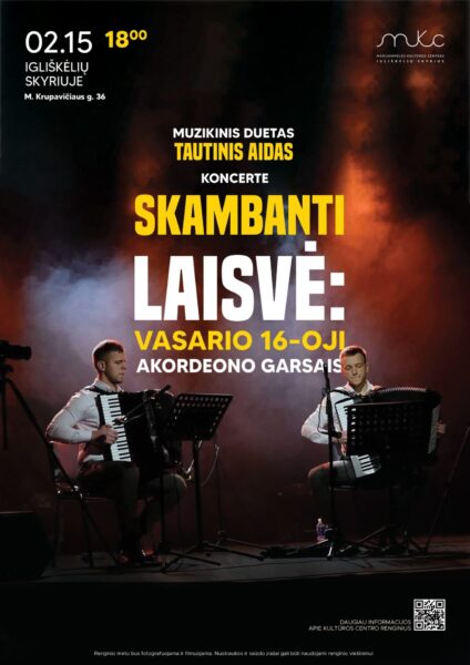 „Skambanti laisvė: Vasario 16–oji su akordeono garsais“