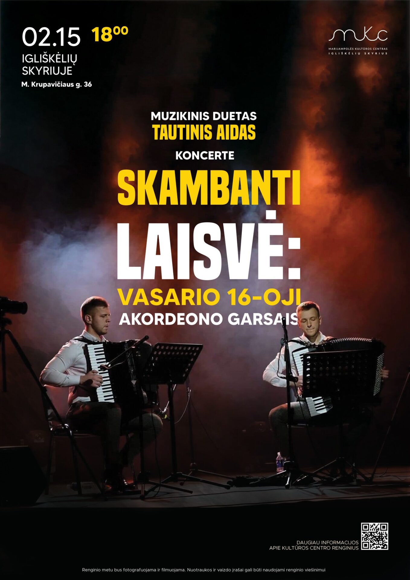 „Skambanti laisvė: Vasario 16–oji su akordeono garsais“