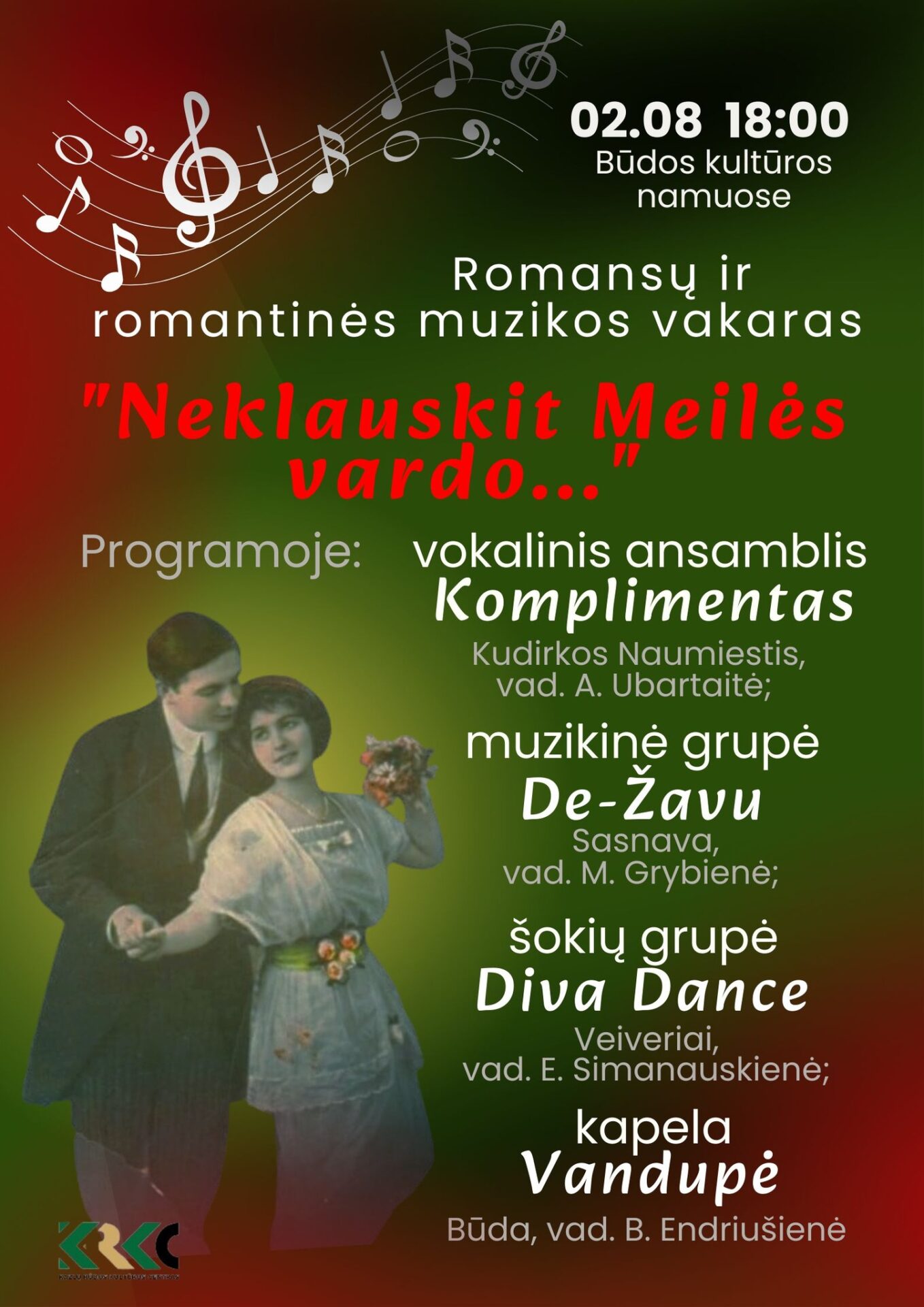 Romansų ir romantinės muzikos vakaras „Neklausk meilės vardo...“