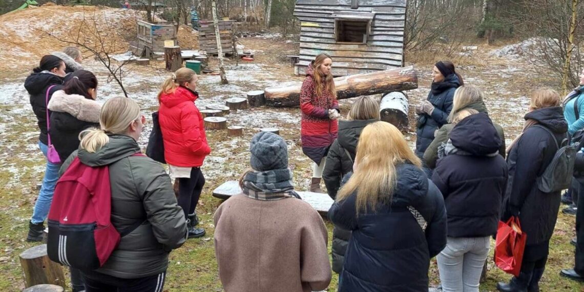 Marijampolės PRC atstovai viešėjo Kardokų gamtos akademijos lauko darželyje