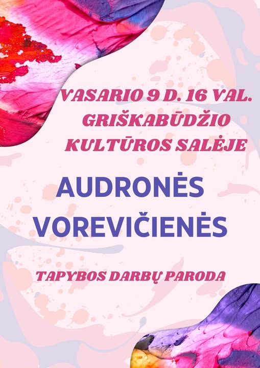 Audronės Vorevičienės tapybos ant šilko darbų paroda