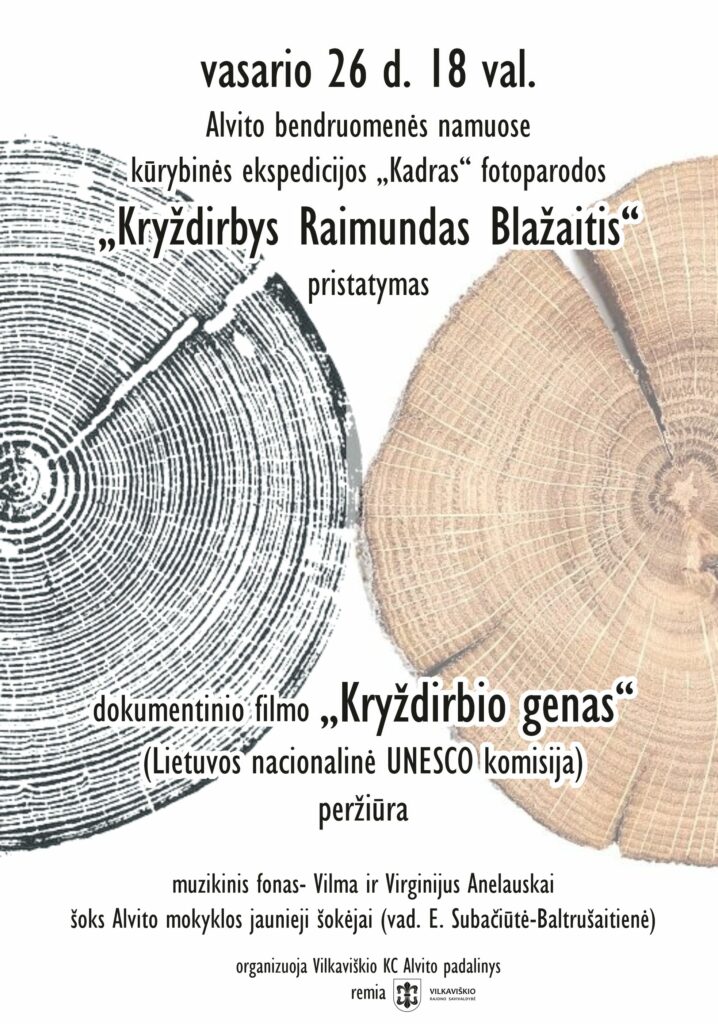 Fotoparodos „Kryždirbys Raimundas Blažaitis“ pristatymas