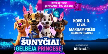 Interaktyvus spektaklis vaikams „Šunyčiai gelbėja princesę“