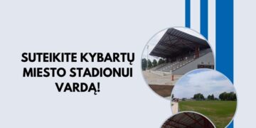 Kybartų miesto stadionas ieško vardo savininko