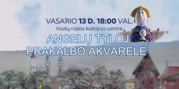 Parodos „Angelų tyloj prakalbo akvarelė“ atidarymas