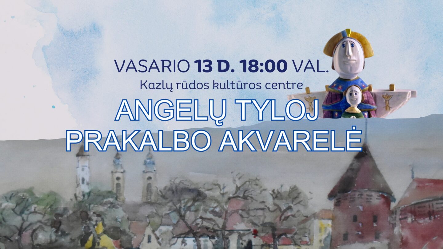 Parodos „Angelų tyloj prakalbo akvarelė“ atidarymas