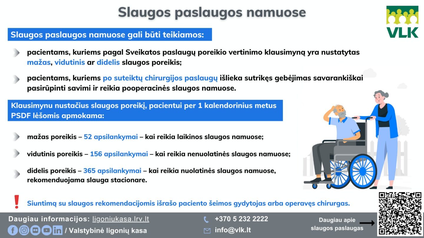 Slaugos paslaugos namuose 