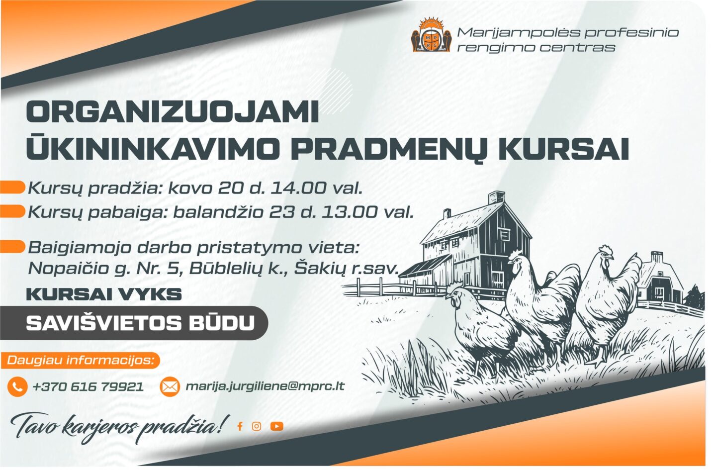 Ūkininkavimo pradmenų kursai