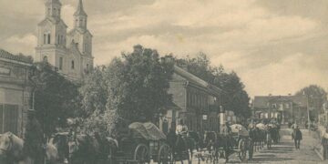 Vilkaviškio miestelio Gedimino gatvė 1915-1918 m.