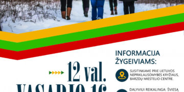 Vasario 16-osios dienos Žygis po Barzdų miestelį