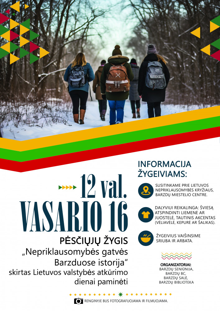 Vasario 16-osios dienos Žygis po Barzdų miestelį