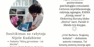 Susitikimas su rašytoja Nijole Kudabiene