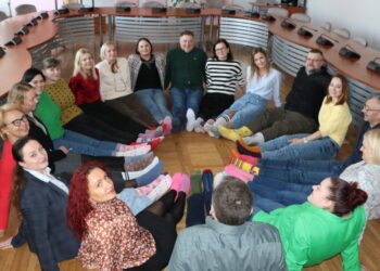 Kalvarijos savivaldybės administracijos darbuotojai solidariai paminėjo Dauno sindromo dieną