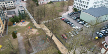 Atnaujinamas takas prie Rimanto Stankevičiaus progimnazijos