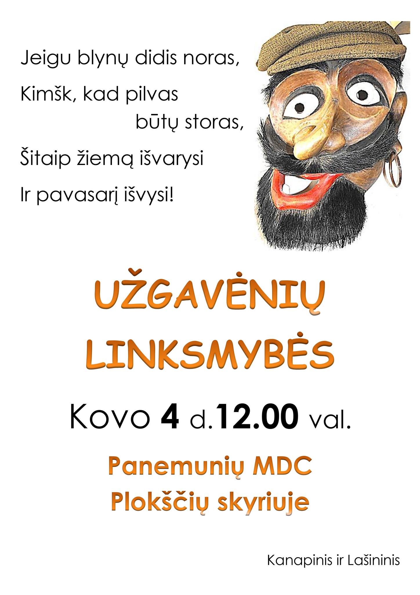 Užgavėnių šventė Plokščiuose