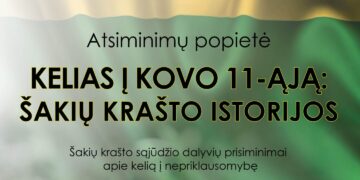 Atsiminimų popietė „Kelias į Kovo 11- ąją: Šakių krašto istorijos“