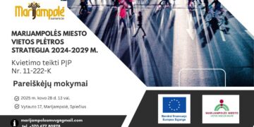 Pareiškėjų mokymai MARIJAMPOLĖS MIESTO VIETOS PLĖTROS STRATEGIJA 2024–2029 M.