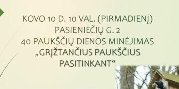 Pilietinė akcija „Grįžtančius paukščius pasitinkant“
