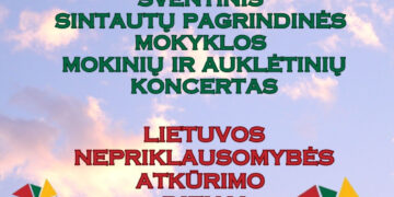 Lietuvos Nepriklausomybės atkūrimo dienos minėjimas kartu su Sintautų pagrindinės mokyklos moksleiviais