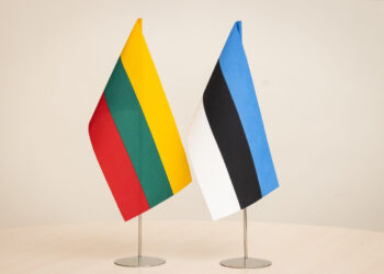 Lietuvos ir Estijos vėliavos