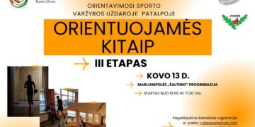 Orientavimosi sporto varžybų patalpose „ORIENTUOJAMĖS KITAIP“ III etapas Marijampolės „Šaltinio“ progimnazijoje