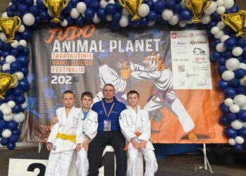 Simas ir Mantas Beloded tarptautiniame dziudo festivalyje „Judo Animal Planet 2025“ tapo vicečempionais