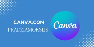 „Canva" programos pradžiamokslio mokymai