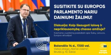 Susitikimas su Europos Parlamento nariu Dainiumi Žalimu