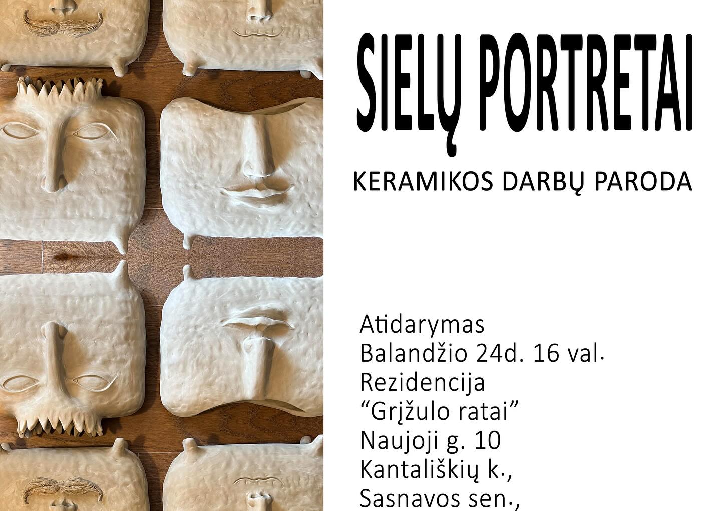 Gabrieliaus Bublaičio keramikos darbų paroda „SIELŲ PORTRETAI“