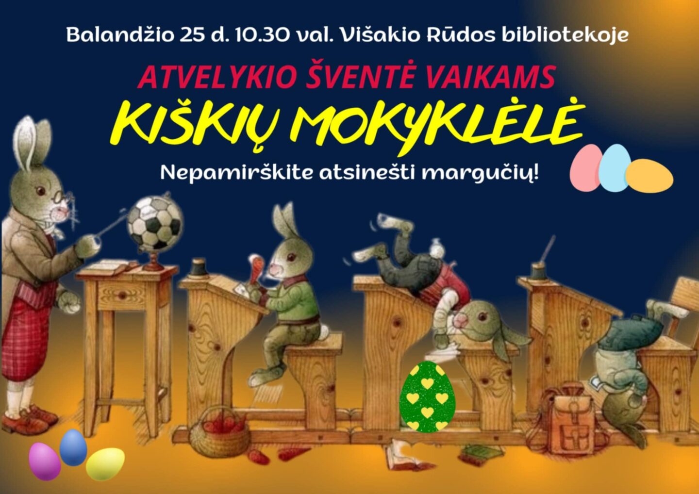 Mažosios vaikų velykėlės „RID RID MARGUTIS RID”