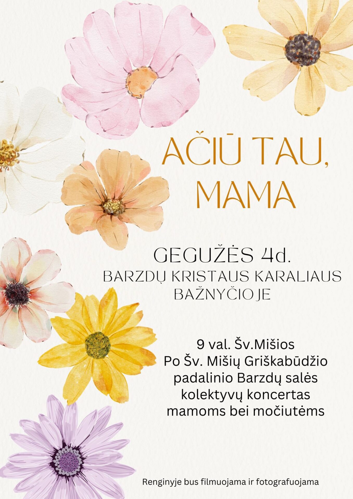 Motinos dienos koncertas „Ačiū Tau, Mama“