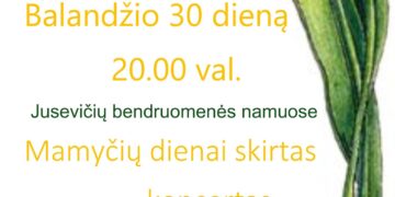 Motinos dienai skirtas koncertas „Mamos delne“