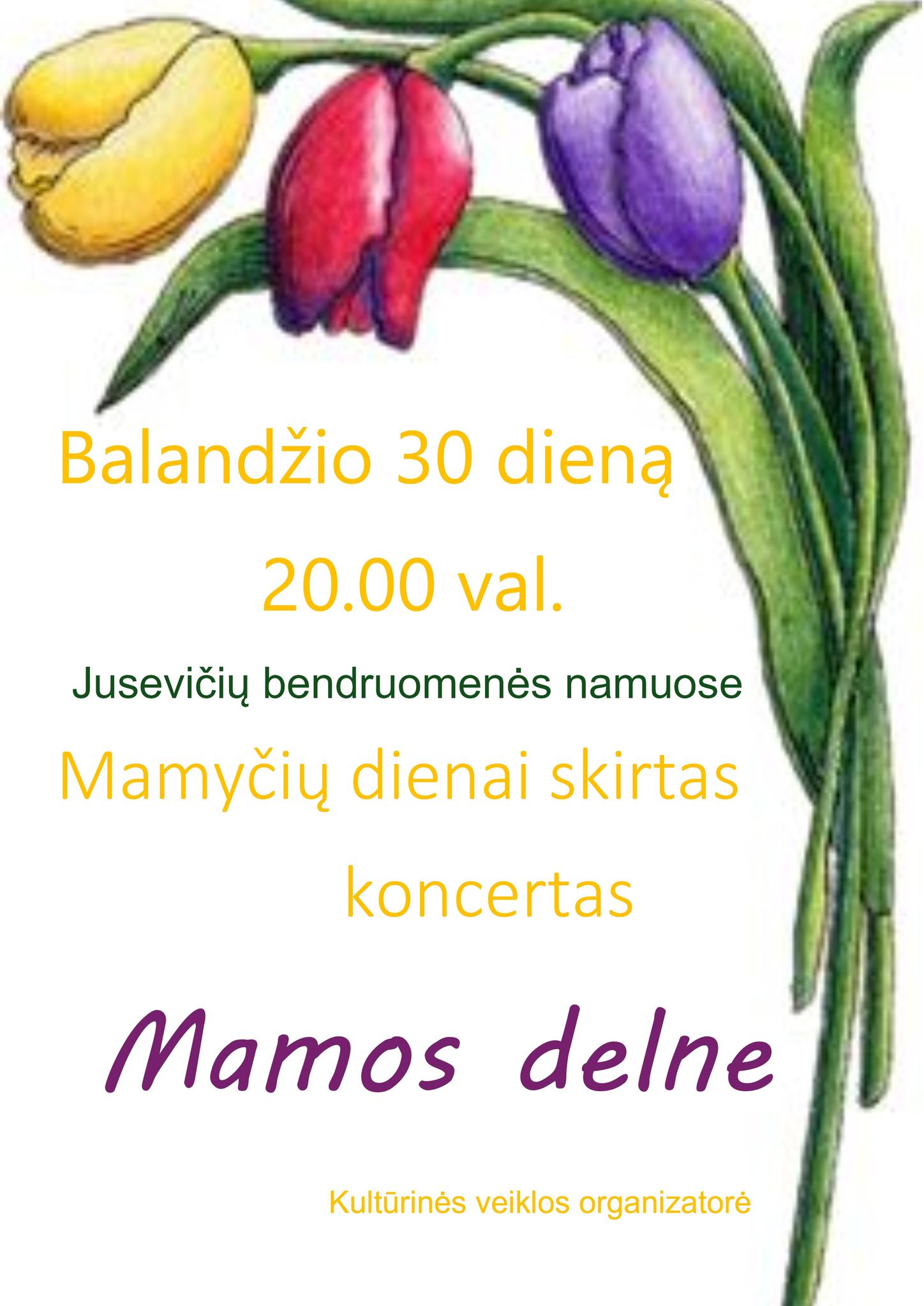 Motinos dienai skirtas koncertas „Mamos delne“