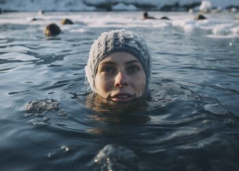Maudynės lediniame vandenyje