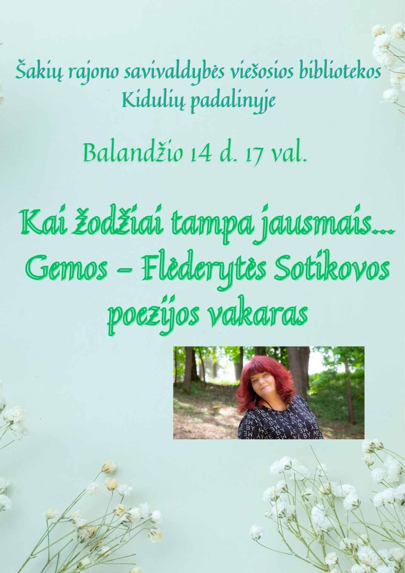 Gemos Sotikovos autorinis vakaras