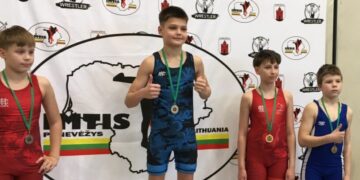 Justas Binkauskas – Lietuvos vaikų ir jaunių žaidynių graikų romėnų imtynių prizininkas