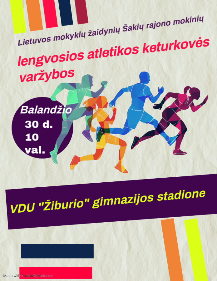 Lietuvos mokyklų žaidynių Šakių rajono mokinių lengvosios atletikos keturkovės varžybos