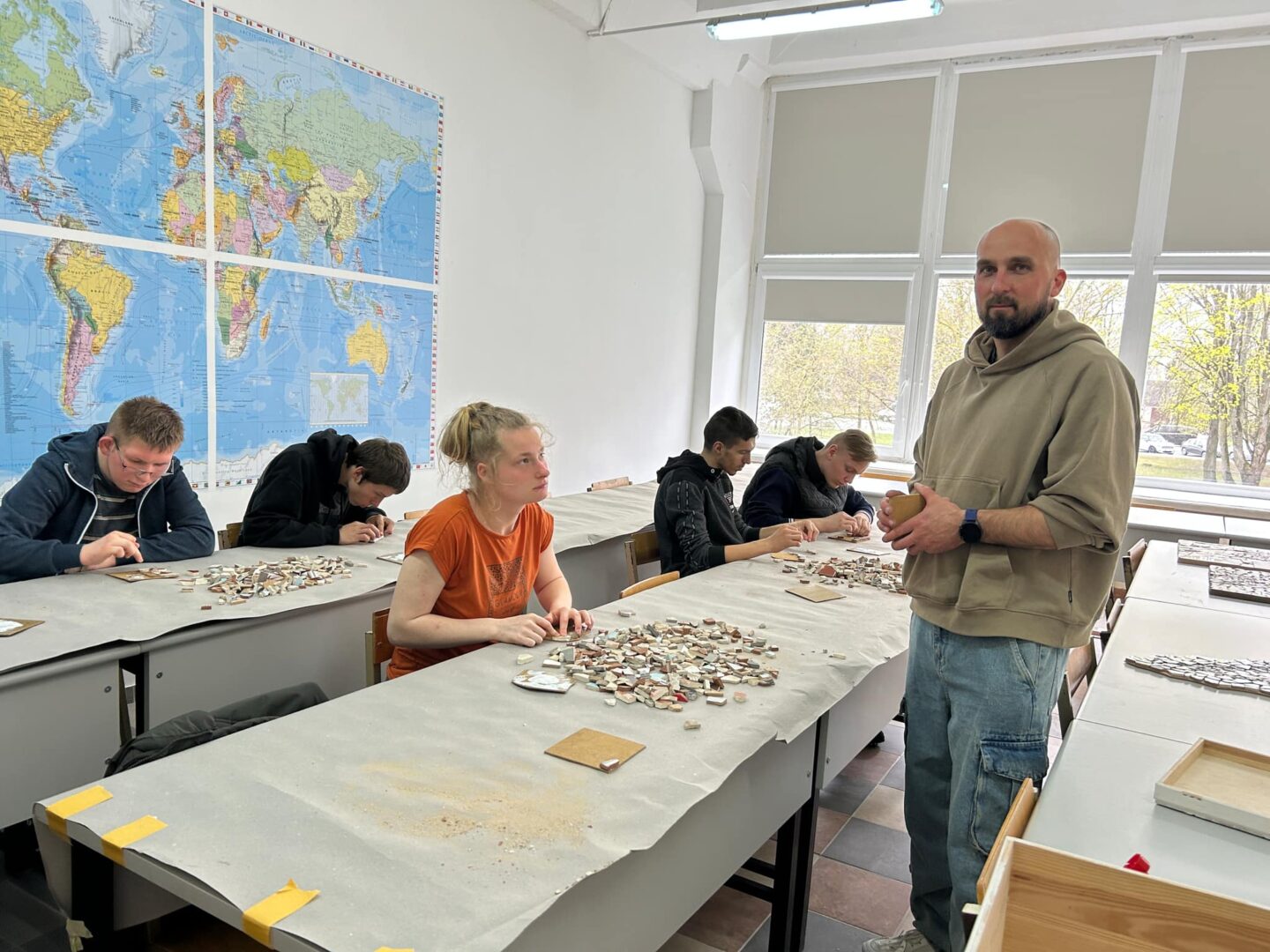 Marijampolės profesinio rengimo centre svečiavosi Kazlų Rūdos „Saulės“ mokyklos – daugiafunkcinio centro mokiniai