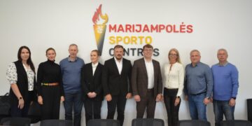 Marijampolės sporto centre viešėjo Lietuvos lengvosios atletikos federacijos atstovai