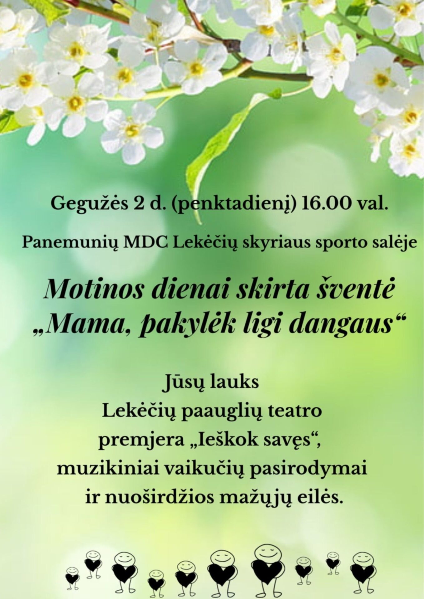 Motinos dienai skirta šventė „Mama, pakylėk ligi dangaus“