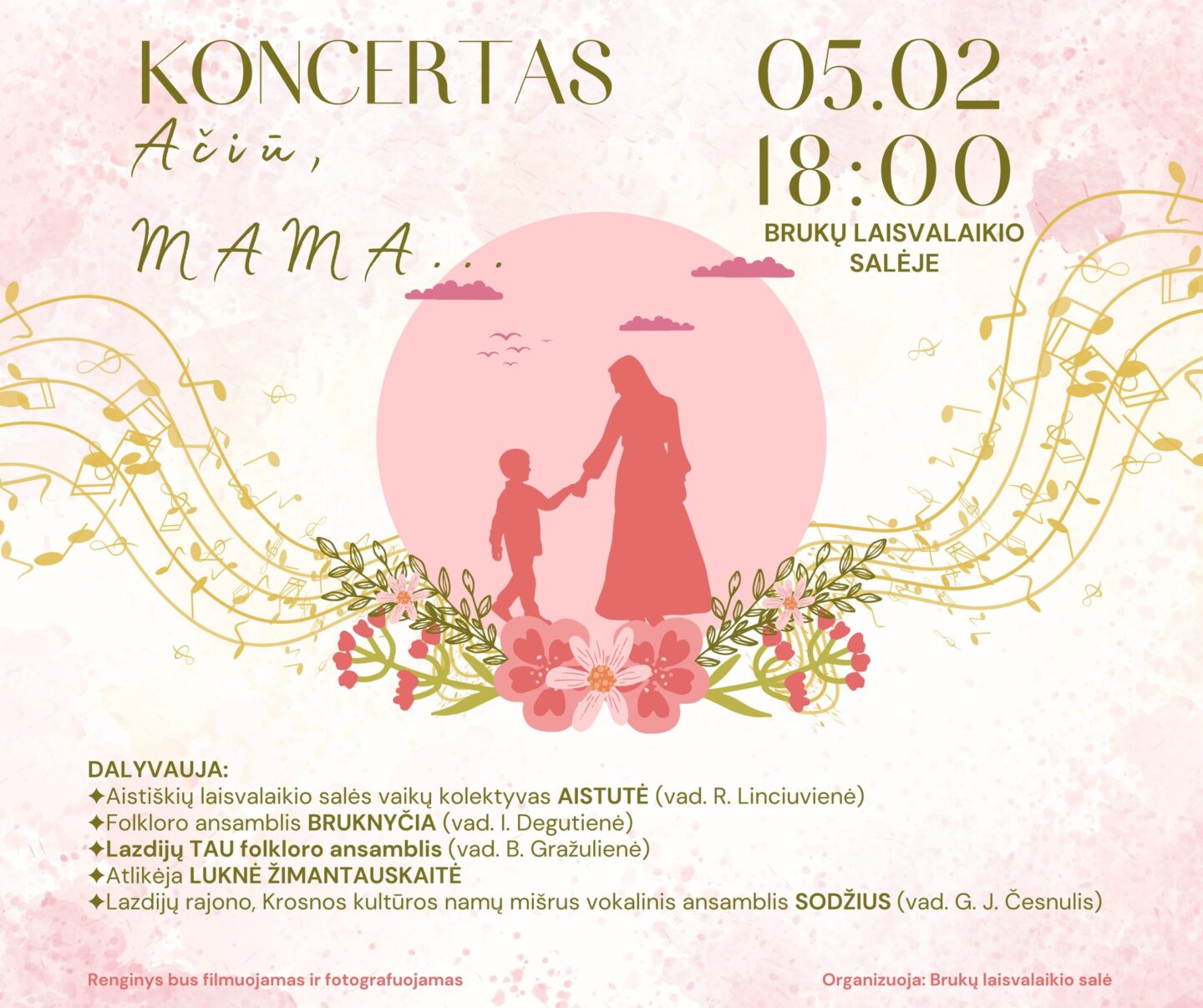 Motinos dienos koncertas Brukuose