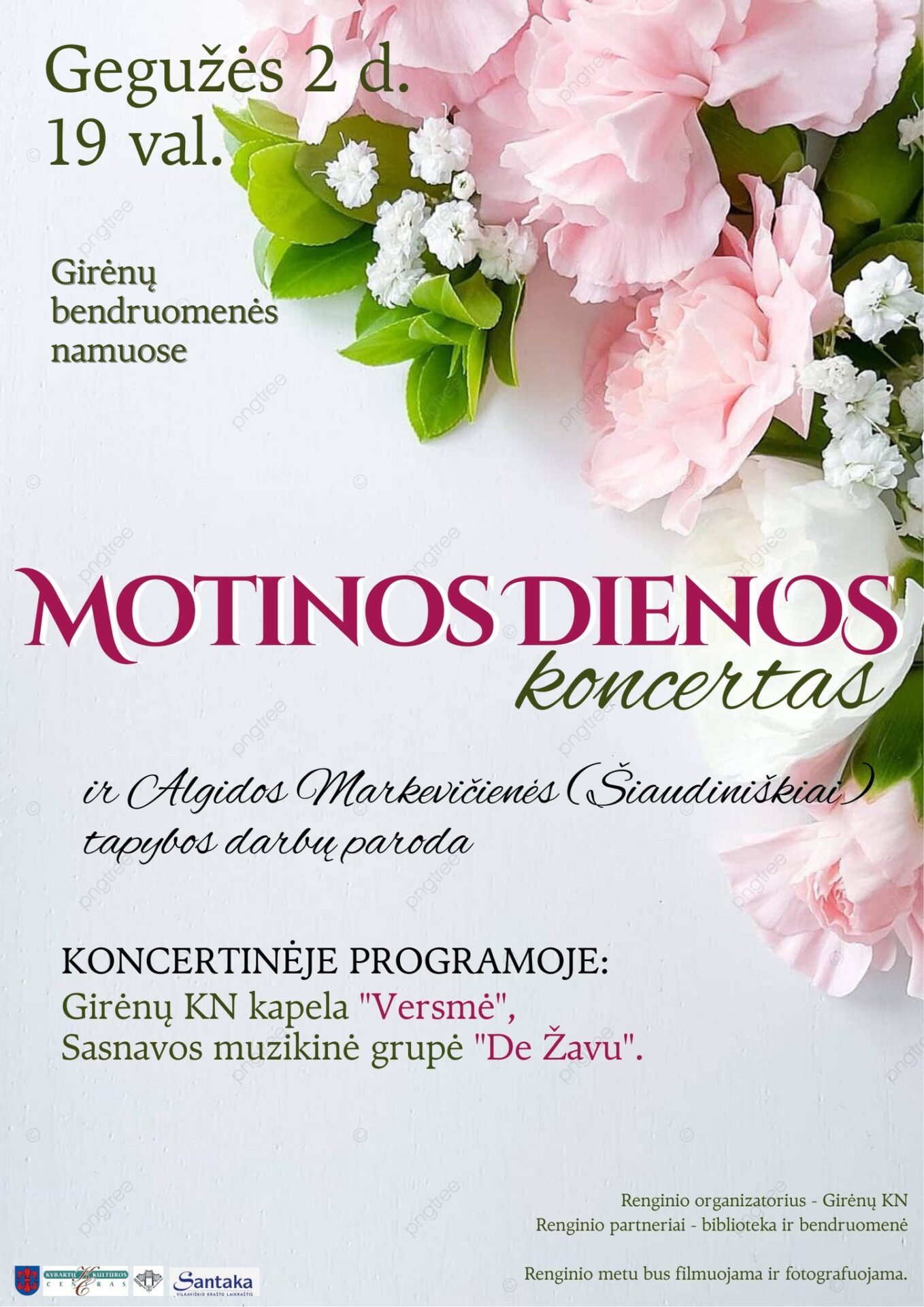 Motinos dienos koncertas ir Algidos Markevičienės tapybos darbų paroda