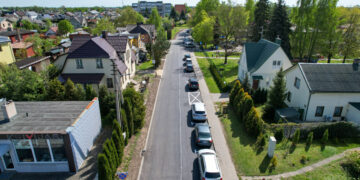 P. Vaičaičio gatvėje – naujas asfaltas ir vienpusis eismas