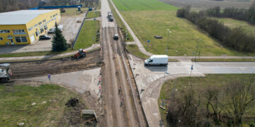 Prasidėjo žiedinės sankryžos įrengimo darbai