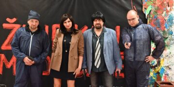 Šakių kultūros centre surengta spektaklio „Žiurkių medžioklė“ premjera