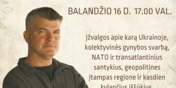 Susitikimas-diskusija su buvusiu specialiųjų operacijų pajėgų karininku, gynybos ir saugumo ekspertu Aurimu Naviu